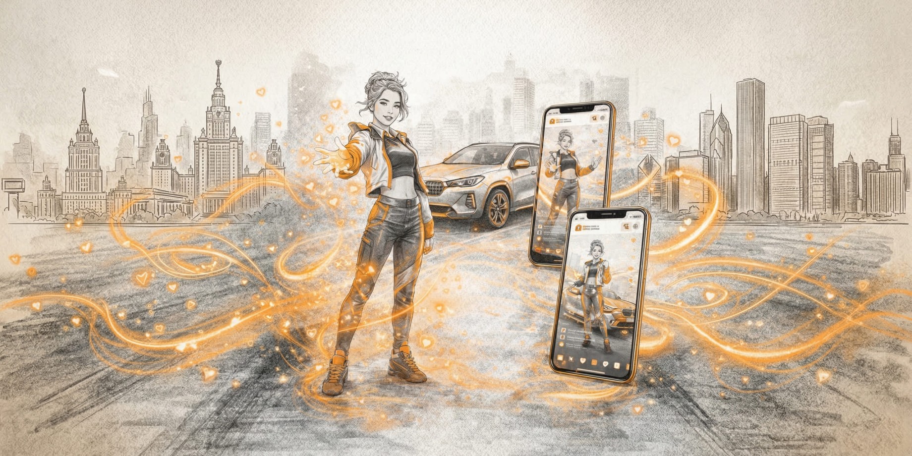 BMW iX2 с виртуальным инфлюенсером Lil Miquela